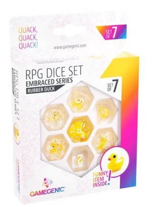 GAMEGENIC: RUBBER DUCK RPG DICE SET (7PCS)