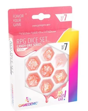 GAMEGENIC: PEACH RPG DICE SET (7PCS)