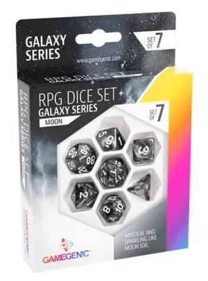 GAMEGENIC: MOON RPG DICE SET (7PCS)