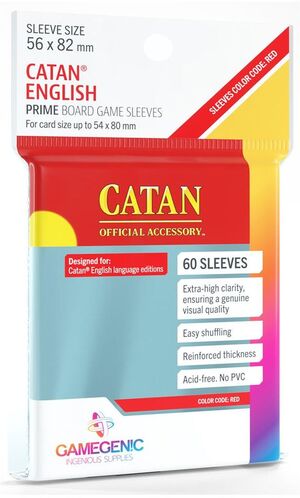 GAMEGENIC: PRIME CATAN-SIZED SLEEVES 56X82MM (50)                          