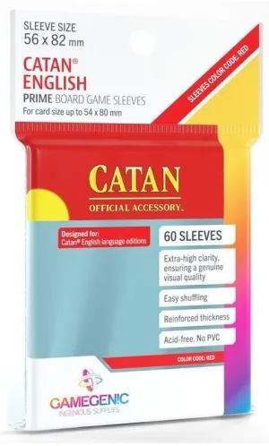 GAMEGENIC: PRIME CATAN-SIZED SLEEVES 56X82MM (50)                          