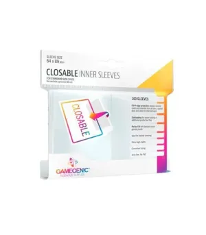 GAMEGENIC: CLOSABLE INNER SLEEVES (100)