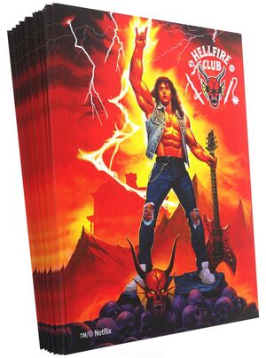 GAMEGENIC STRANGER THINGS HELLFIRE CLUB ART SLEEVES EDDIE MUNSON