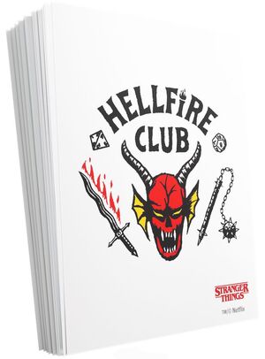 GAMEGENIC STRANGER THINGS HELLFIRE CLUB ART SLEEVES HELLFIRE CLUB