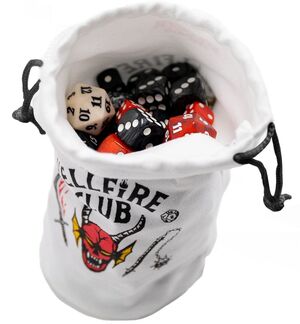 GAMEGENIC STRANGER THINGS HELLFIRE CLUB DICE BAG
