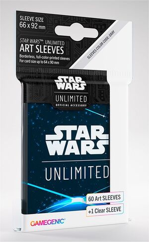 STAR WARS UNLIMITED GAMEGENIC ART SLEEVES SPACE BLUE