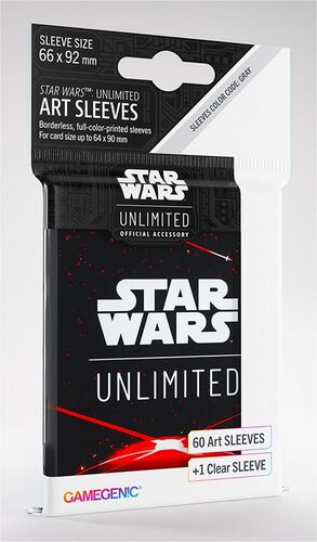 STAR WARS UNLIMITED GAMEGENIC ART SLEEVES SPACE RED