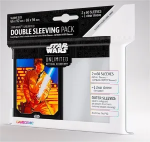 STAR WARS UNLIMITED GAMEGENIC ART SLEEVES DOUBLE LUKE SKYWALKER