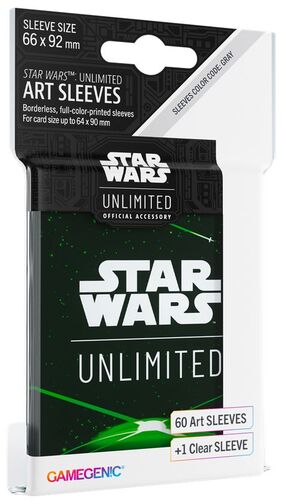 STAR WARS UNLIMITED GAMEGENIC ART SLEEVES BACK GREEN