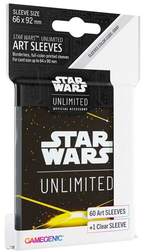 STAR WARS UNLIMITED GAMEGENIC ART SLEEVES BACK YELLOW