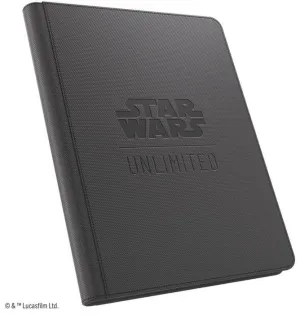 STAR WARS UNLIMITED GAMEGENIC ZIP-UP ALBUM 18-POCKET BLACK