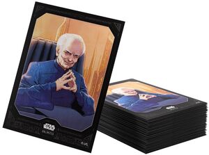 STAR WARS UNLIMITED GAMEGENIC ART SLEEVES CARD SET 6 CANC. PALPATINE