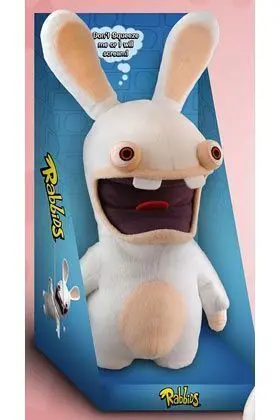 SCREAM BUNNY PELUCHE 37 CM CON SONIDO RAYMAN RAVING RABBIDS                