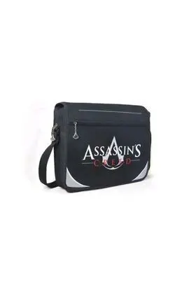 ASSASSINS CREED BOLSA BANDOLERA NEGRA CLASSIC LOGO                         