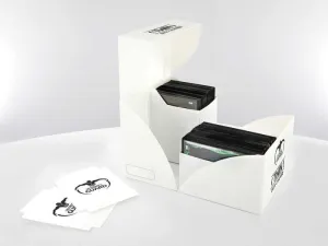 ULTIMATE GUARD TWIN DECK CASE 160+ CAJA CARTAS ESTANDAR BLANCO             