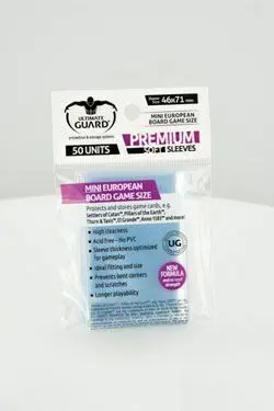 ULTIMATE GUARD PREMIUM SLEEVES FUNDAS CARTAS JUEGO MESA MINI EUROPEAN (50) 