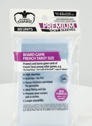ULTIMATE GUARD PREMIUM SLEEVES FUNDAS DE CARTAS 63X115MM TAROT FRANCES (80)