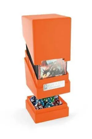 ULTIMATE GUARD MONOLITH DECK CASE 100 CAJA CARTAS TAMAÑO ESTANDAR NARANJA  