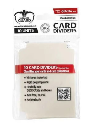 ULTIMATE GUARD CARD DIVIDERS TARJETAS SEPARADORAS (10) BEIGE               