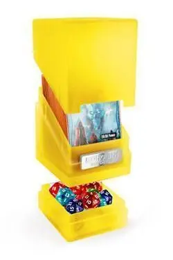 ULTIMATE GUARD MONOLITH DECK CASE 100 CAJA CARTAS TAMAÑO ESTANDAR AMBAR    