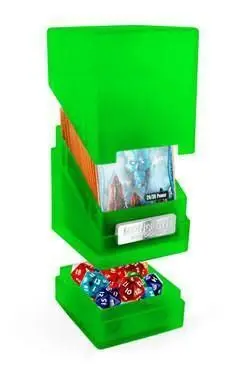 ULTIMATE GUARD MONOLITH DECK CASE 100 CAJA CARTAS TAMAÑO ESTANDAR ESMERALD 
