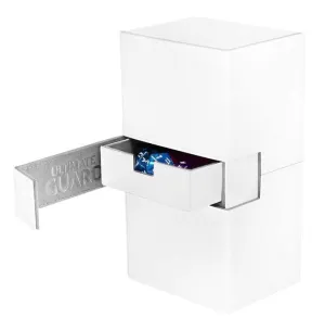 ULTIMATE GUARD TWIN FLIP´N´TRAY DECK CASE 200 CARTAS STANDAR XENOSKIN BLANC
