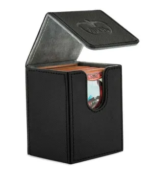 ULTIMATE GUARD FLIP DECK CASE 100+ CAJA CARTAS ESTANDAR XENOSKIN NEGRO     