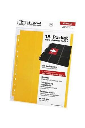 ULTIMATE GUARD 18-POCKET PAGES SIDE-LOADING AMARILLO (10)                  