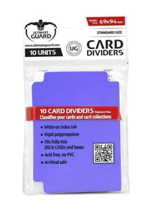 ULTIMATE GUARD CARD DIVIDERS TARJETAS SEPARADORAS (10) VIOLETA             