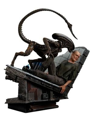 ALIEN 3 FIGURA ELLEN RIPLEY Y ALIEN PERRO
