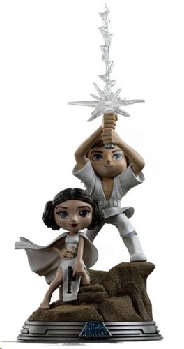 STAR WARS MINI CO. PVC LUKE Y LEIA 30 CM
