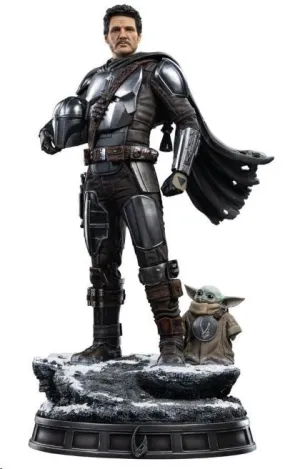 STAR WARS ESTATUA THE MANDALORIAN Y GROGU 57 CM