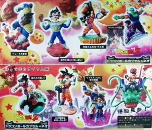 DRAGON BALL Z GASHAPON KAETEKITA SAYAJIN CAPSULE NEO (7 MODELOS)           