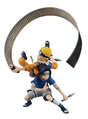 NARUTO FIGURA UZUMAKI NARUTO & UCHIHA SASUKE GEM SERIES                    