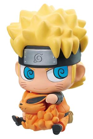 NARUTO FIGURA 15 CM NARUTO Y KURAMA SOFT VINYL MASCOT                      