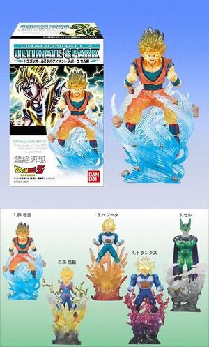 DRAGON BALL Z ULTIMATE SPARK CELL VERSION TRADING FIG (5 MODELOS)          