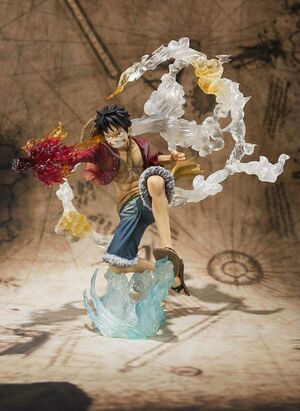 ONE PIECE MONKEY D. LUFFY BATTLE VERSION FIG 14 CM FIGUARTS ZERO           