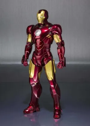 IRON MAN 2 FIGURA 15 CM IRON MAN MK IV + SET HALL DE ARMADURAS S.H.FIGUARTS