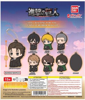 ATAQUE A LOS TITANES GASHAPON STIL WAITING FOR YOU CAPSULE RUBBER MASCOT