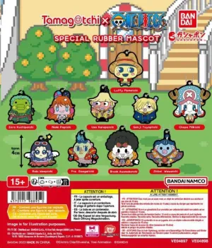 GASHAPON ONE PIECE X TAMAGOTCHI SPECIAL RUBBER MASCOT