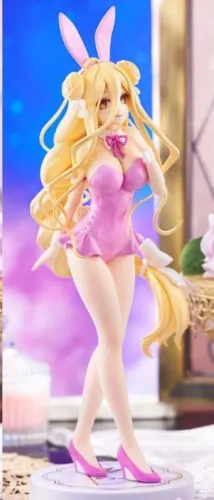 DATE A LIVE V ESTATUA PVC BICUTE BUNNNIES MUKURO HOSHIMIYA PINK COLOR VER. 27 CM