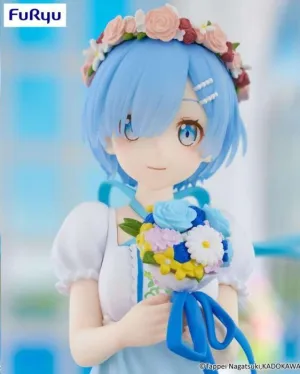 RE:ZERO STARTING LIFE IN ANOTHER WORLD ESTATUA PVC TRIO-TRY-IT REM BRIDESMAID 21CM 