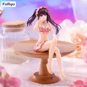 DATE A LIVE V ESTATUA PVC NOODLE STOPPER KURUMI TOKISAKI SWIMSUIT PASTEL RED COLOR VER. 15 CM