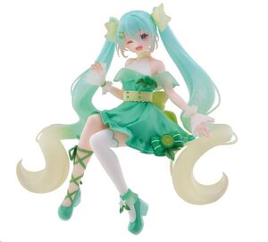 HATSUNE MIKU ESTATUA PVC NOODLE STOPPER HATSUNE MIKU LIME VER. 14 CM
