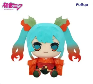 HATSUNE MIKU PELUCHE KYURUMARU BIG FLOWER FAIRY WINTER CHERRY VER. 29 CM