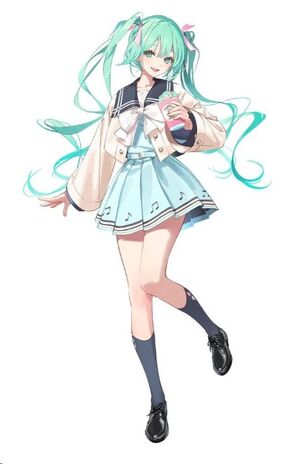 HATSUNE MIKU ESTATUA PVC SWEET SCHOOL LIFE PURE VERSION 18 CM