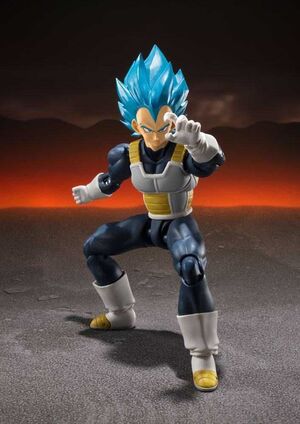 DRAGON BALL SUPER FIGURA S.H. FIGUARTS 14CM SUPER SAIYAN GOD S.S. VEGETA   