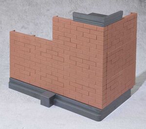 TAMASHII OPTION ACCESORIO PARA FIGURAS BRICK WALL MARRON VER. 22CM         