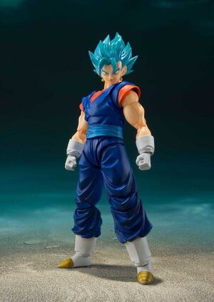 DRAGON BALL FIGURA SUPER 14 CM SSGODSS VEGETTO SH FIGUARTS                 