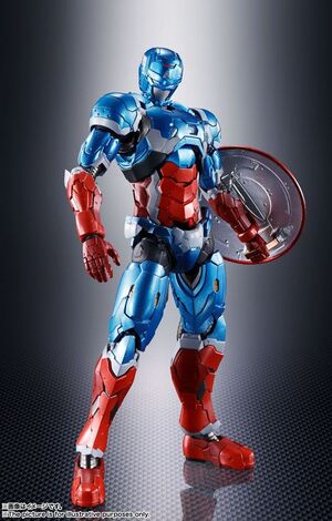 CAPTAIN AMERICA AVENGERS FIGURA 15,5 CM TECH-ON SH FIGUARTS